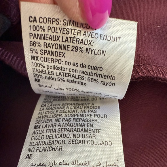 International Concepts / INC Women’s Faux Leather Panel Midi Dress SZ 10 Petite - Picture 13 of 17